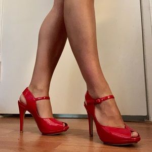 Audrey Brooke Red high heels